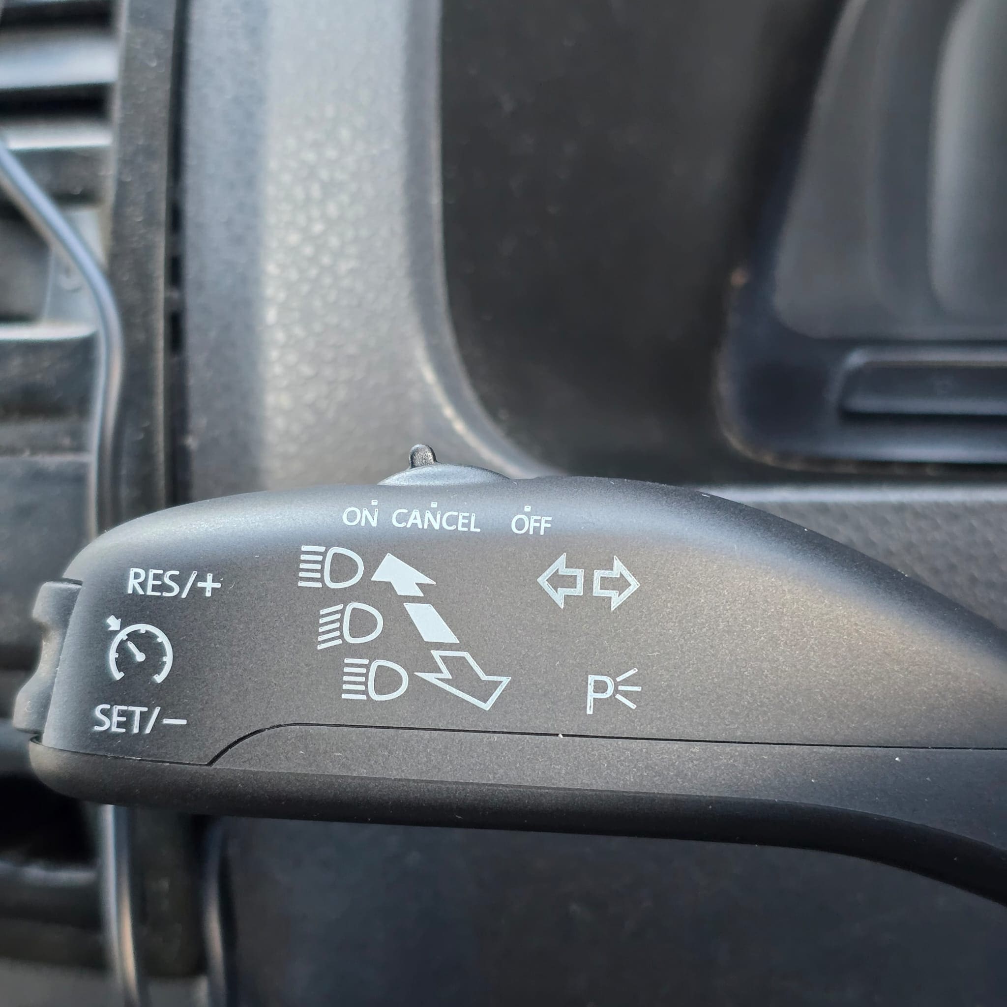 VW T5.1 camper van in the workshop for OEM cruise control stalk retrofit
