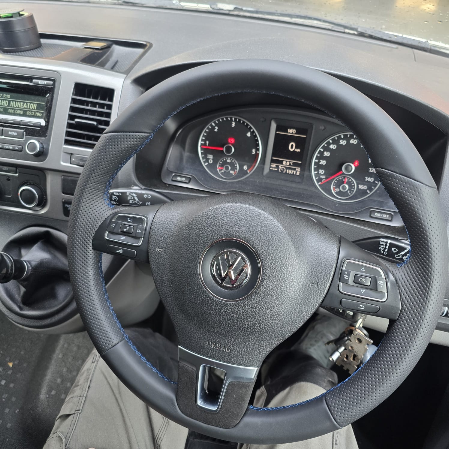 VW T5.1 multifunction steering wheel with Nappa leather upgrade