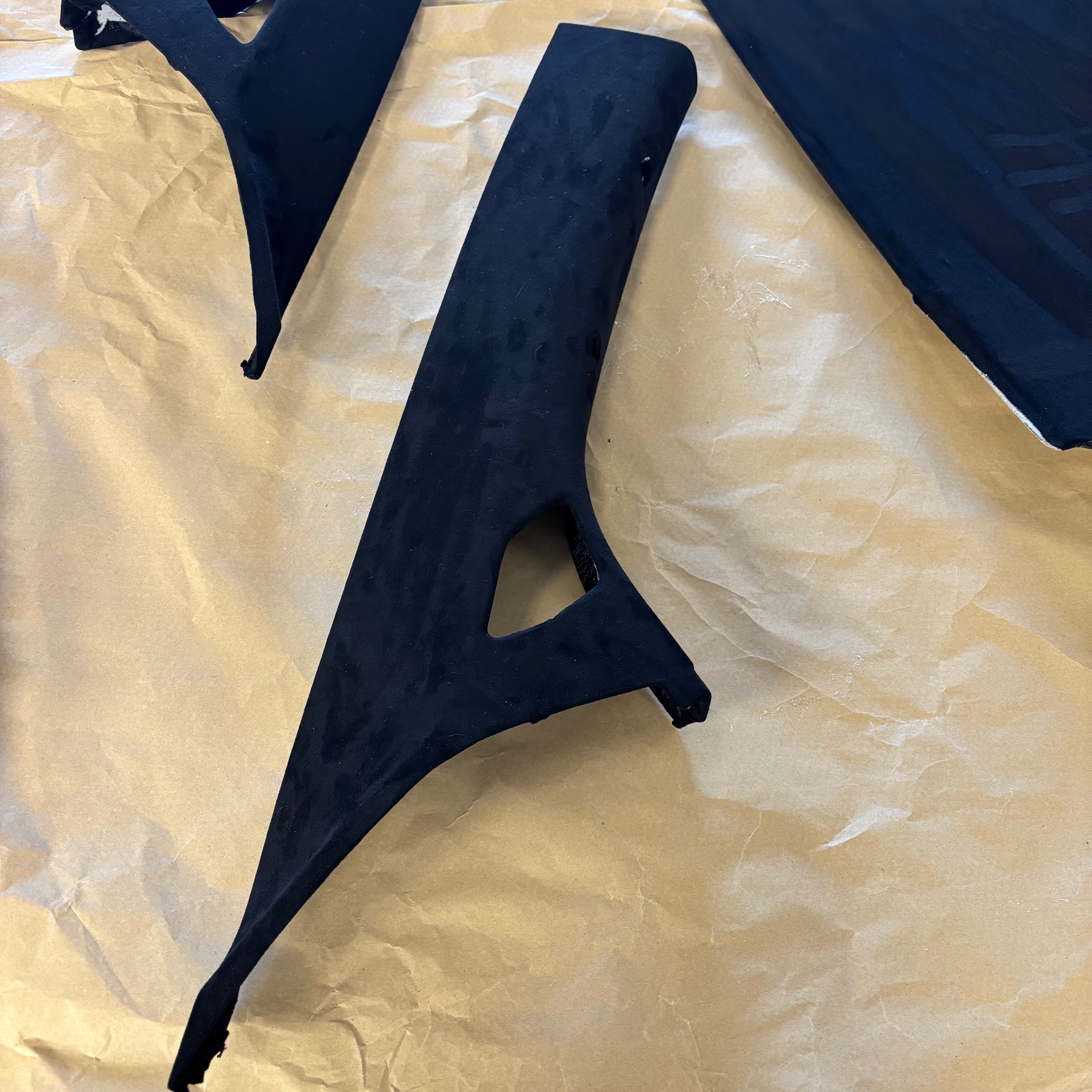 VW T6.1 black suede rooflining precision fit