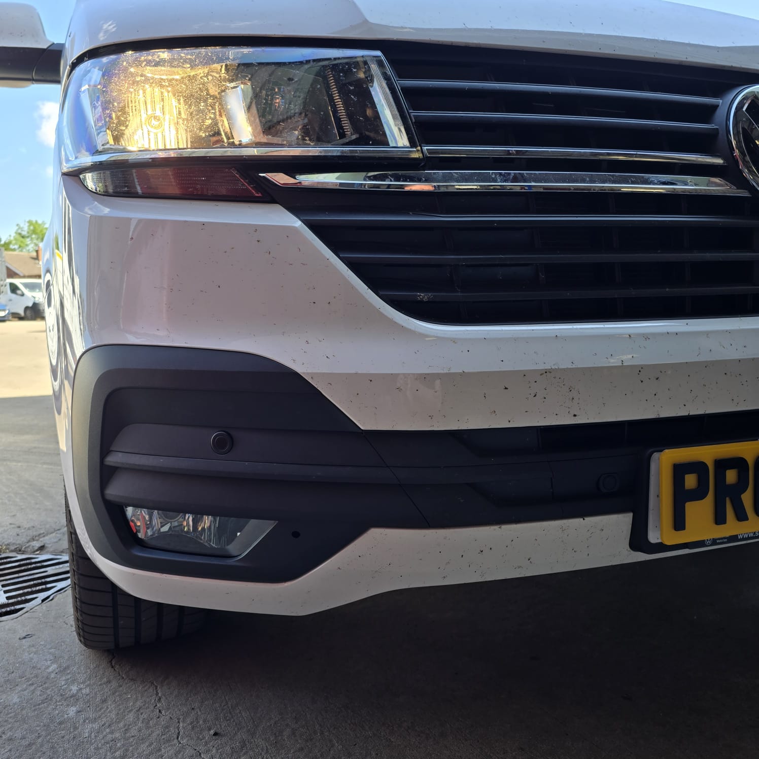 VW T6.1 California retrofit OPS sensors and fog lights Blidworth