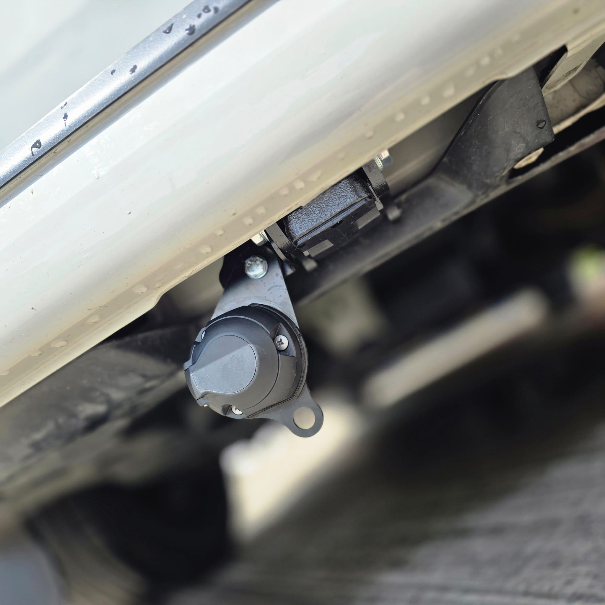 13-pin towing electrics installed on a VW T6.1 during towbar retrofit