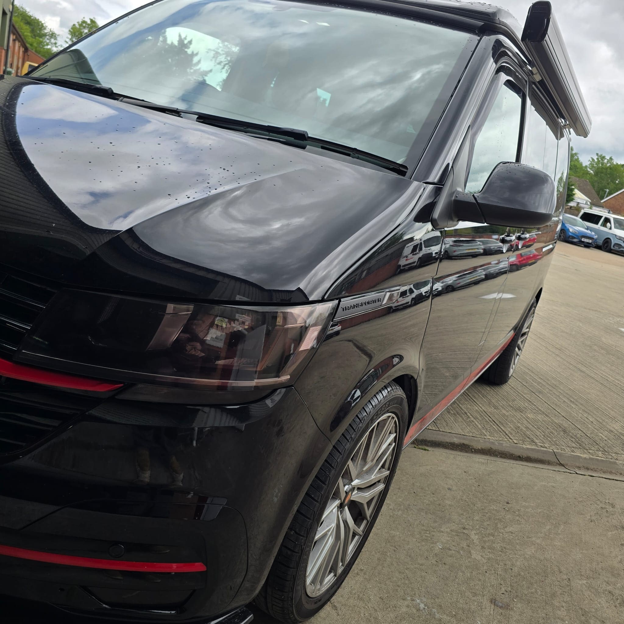 Finished rear view camera upgrade on a VW T6.1 Highline camper van