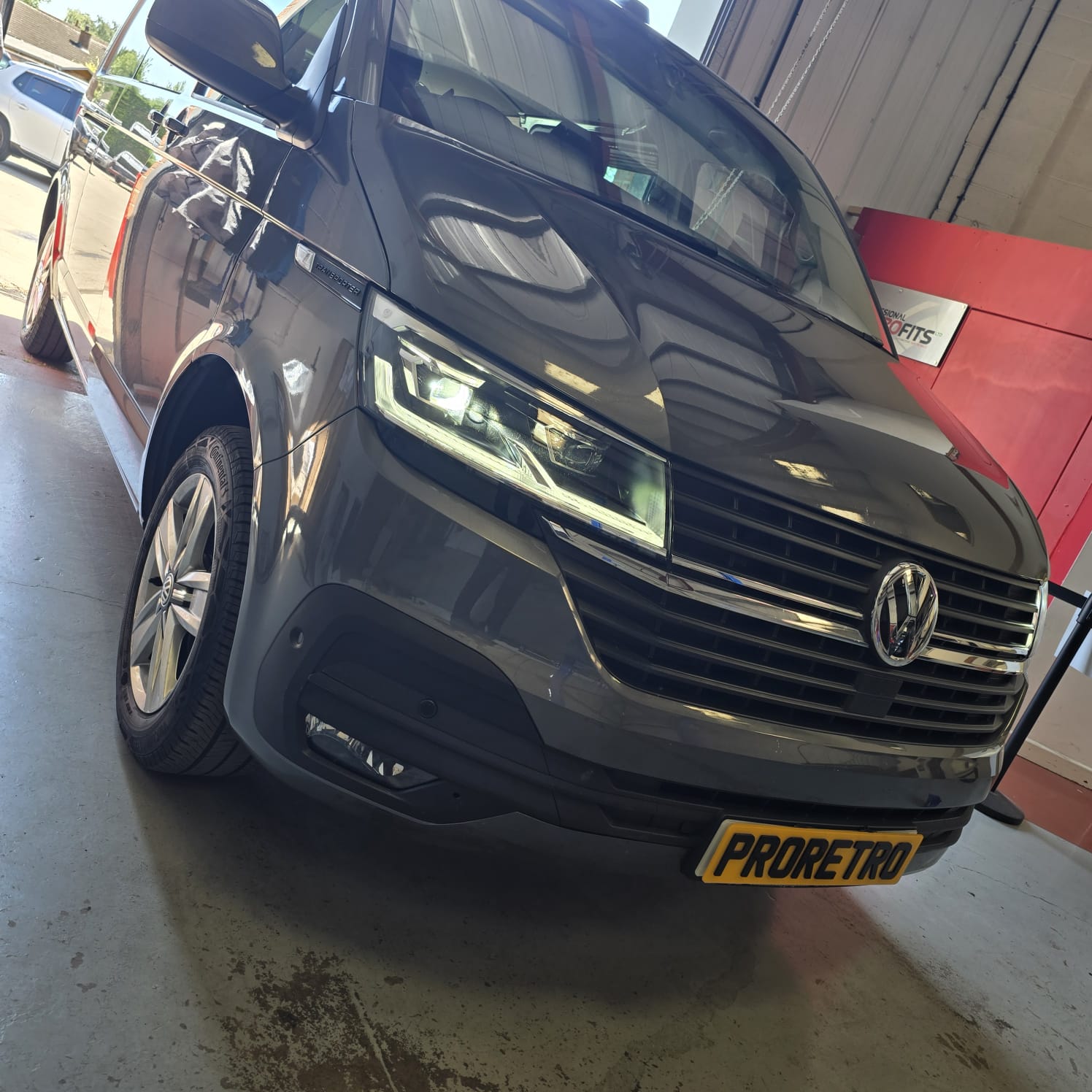 VW T6.1 OEM LED headlight retrofit optimal safety performance