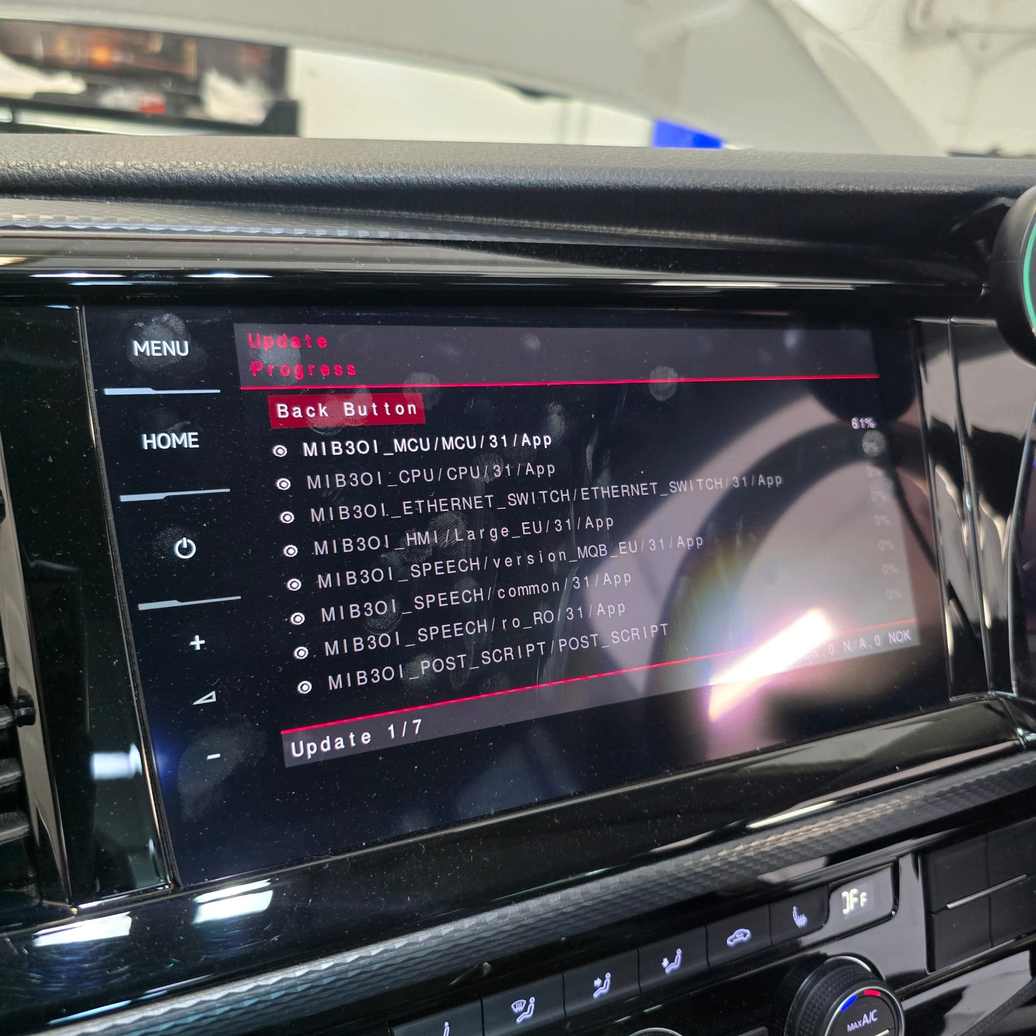 Infotainment and connected services fault resolution on a VW T6.1