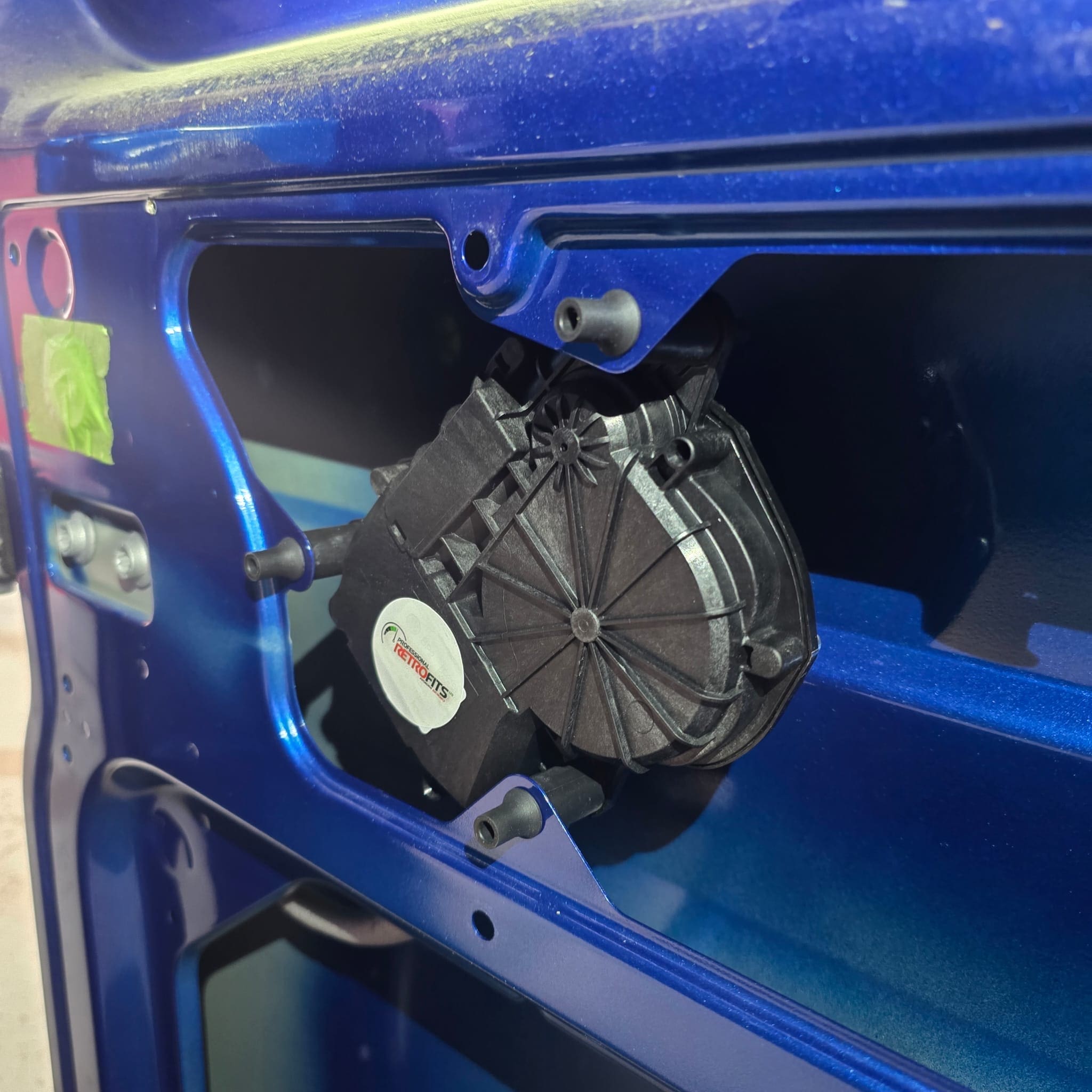 Soft-close sliding door retrofit completed on a VW T6.1
