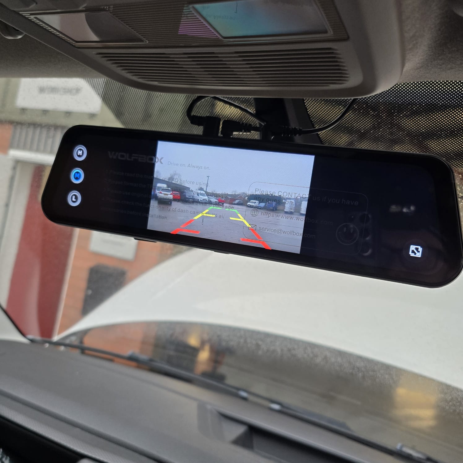 VW T6 campervan rear view camera dashcam fitment