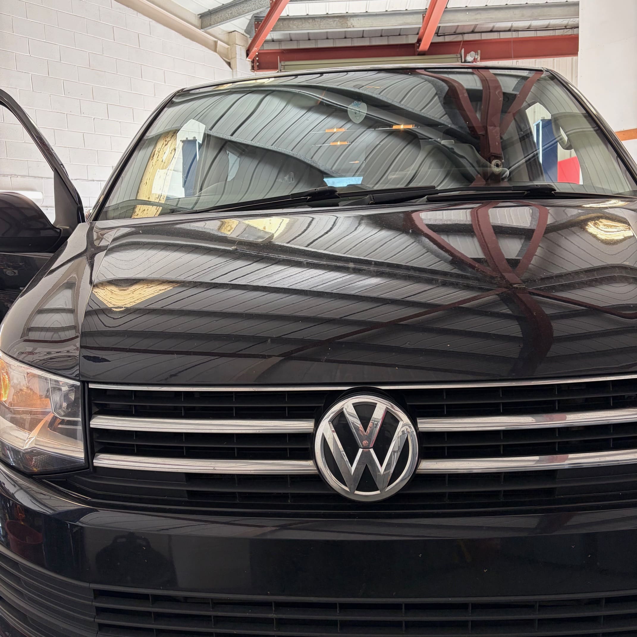 Diagnostic measuring blocks showing cruise control button presses being detected on a VW T6