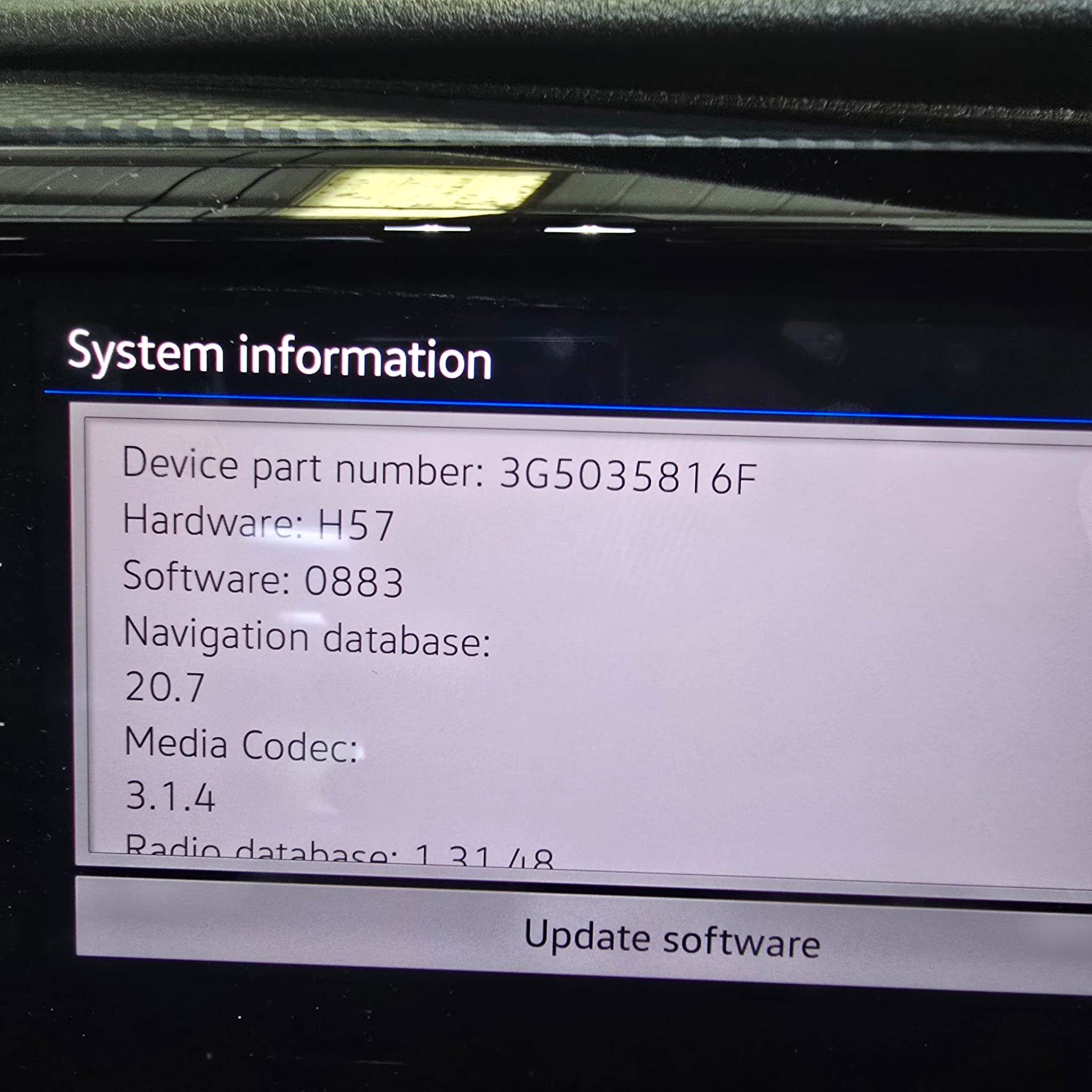 Over-the-air updates restored on a VW T6.1 after user setup fault resolution