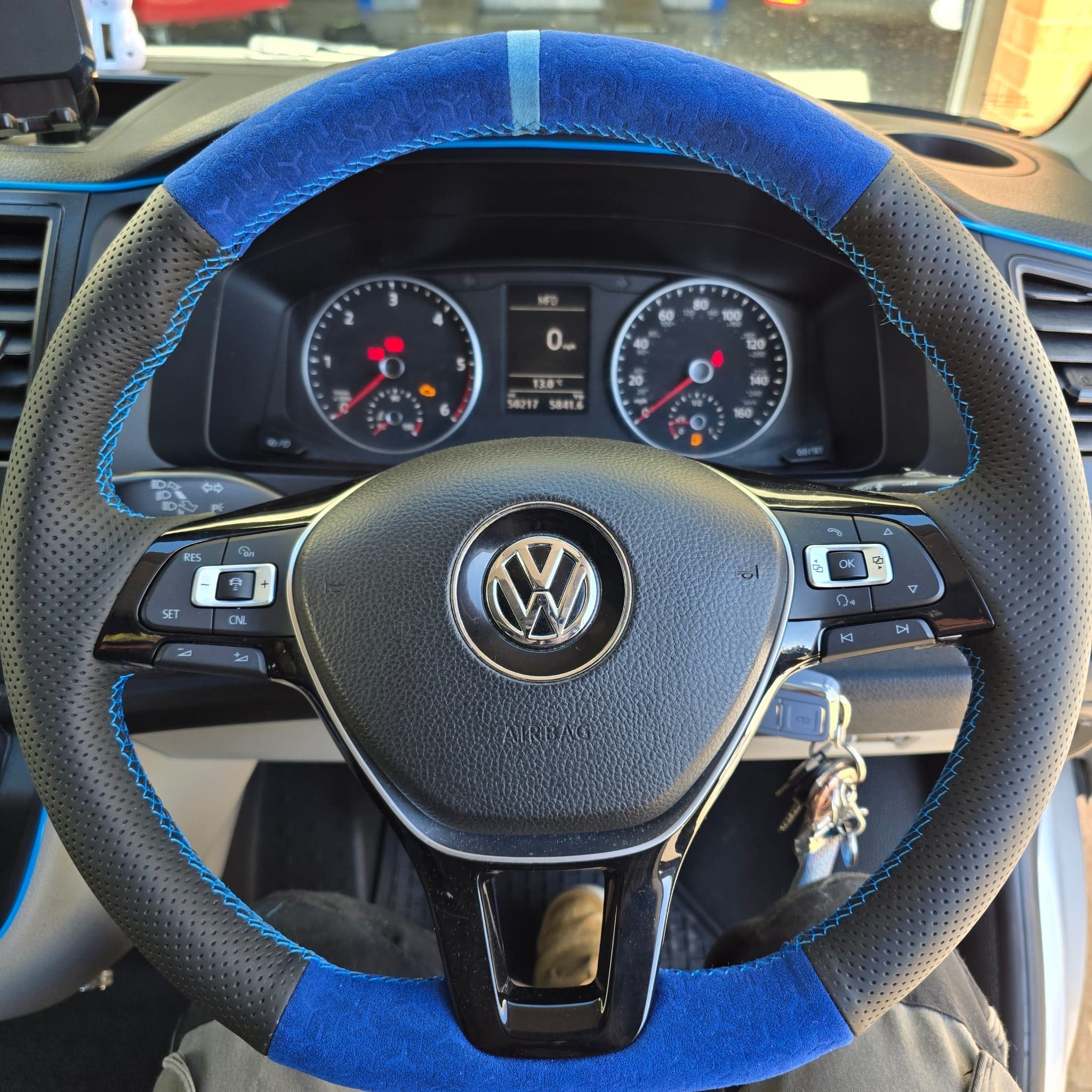 Reflex Silver VW Transporter after adaptive cruise control coding and configuration