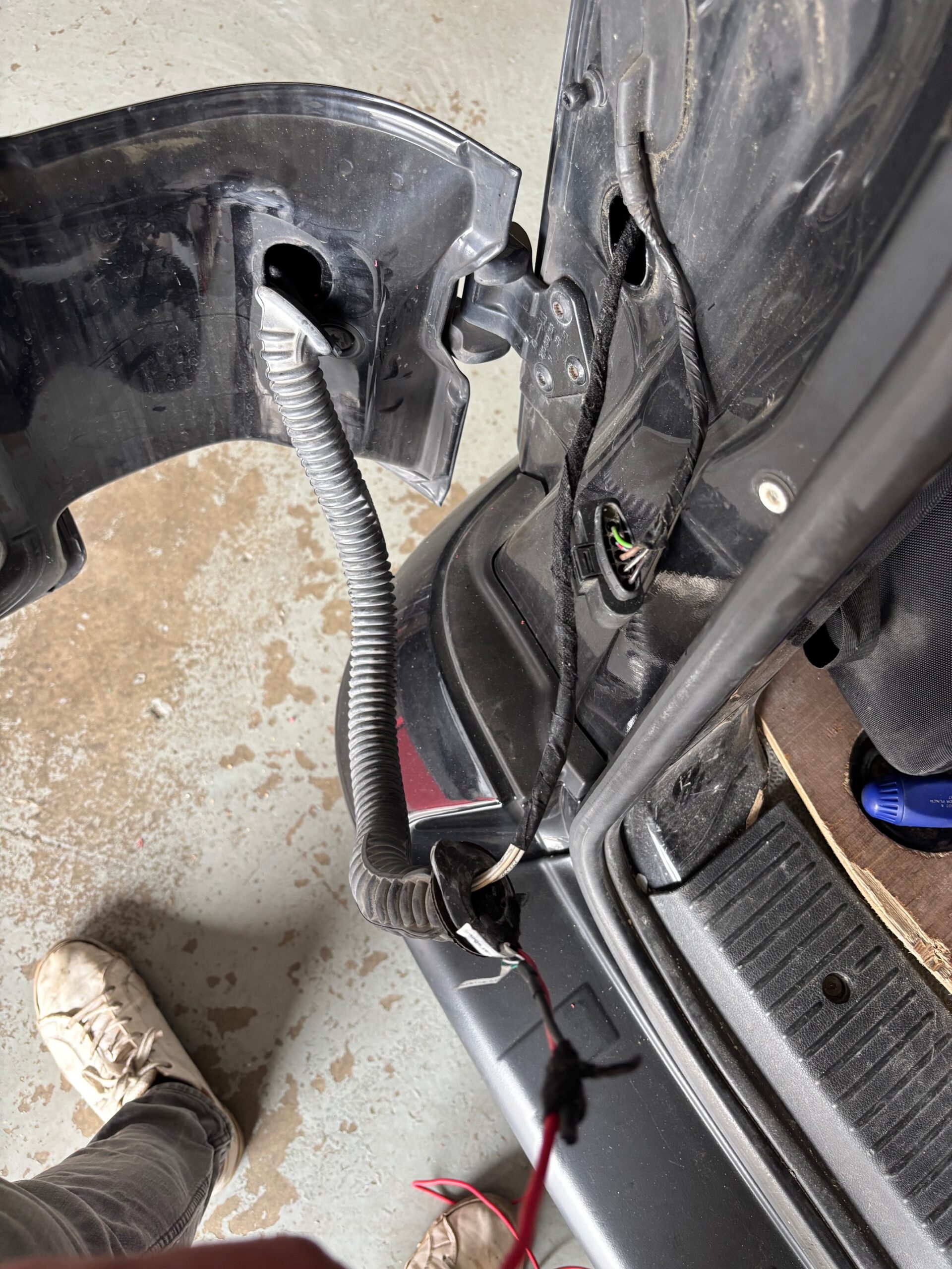 Discreet camera view on VW Transporter