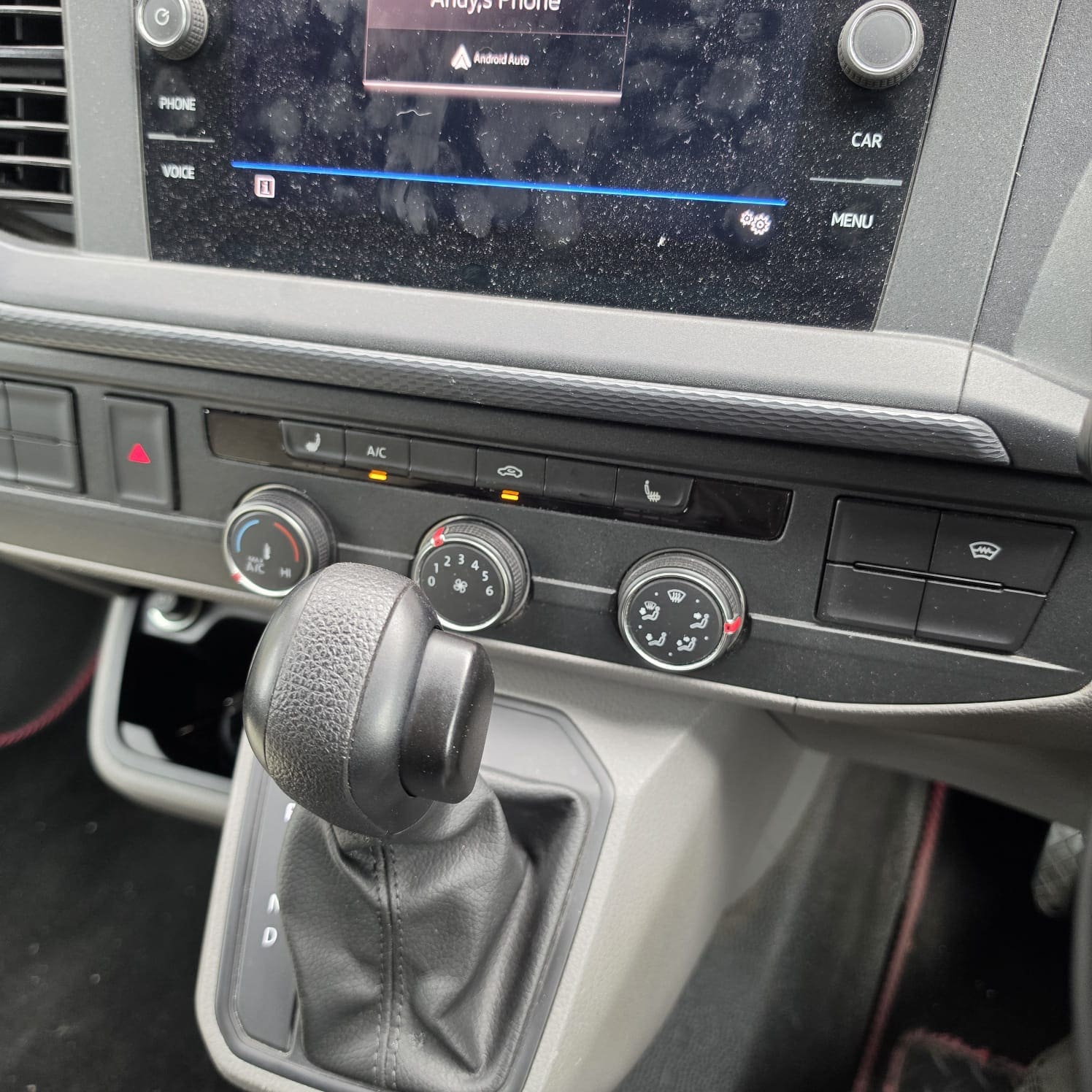 Completed VW Transporter T6.1 heater repair with normal temperature control restored