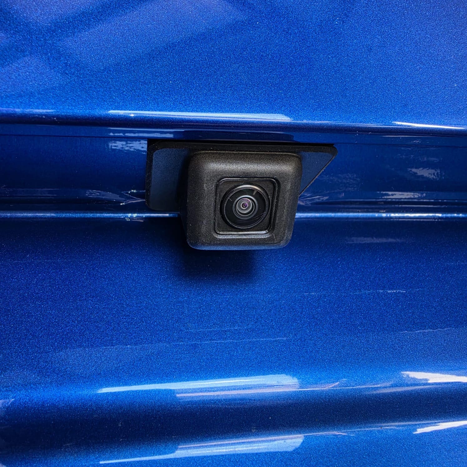 Camera guidance view on VW Transporter T6.1 camper van reversing system