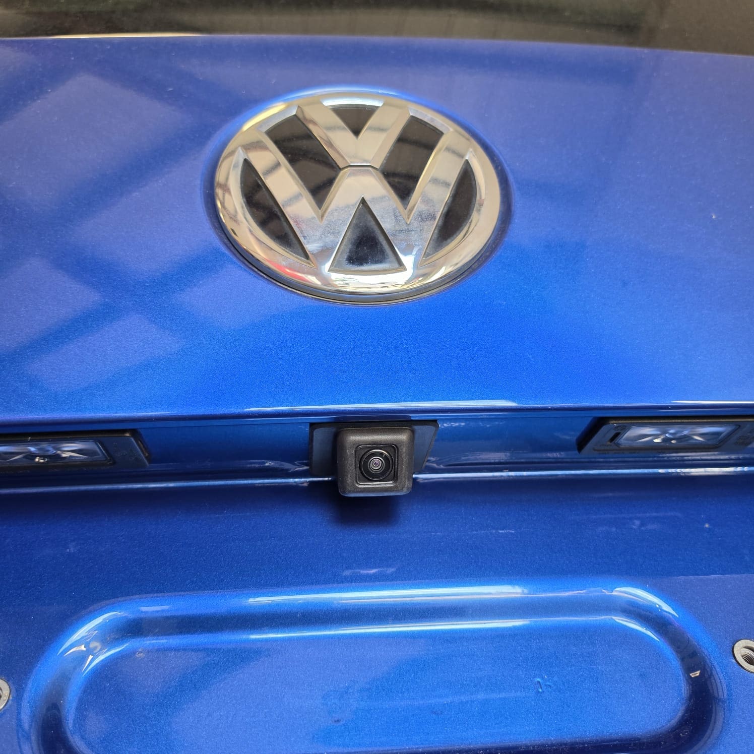 VW Transporter T6.1 camper van fitted with rear camera retrofit