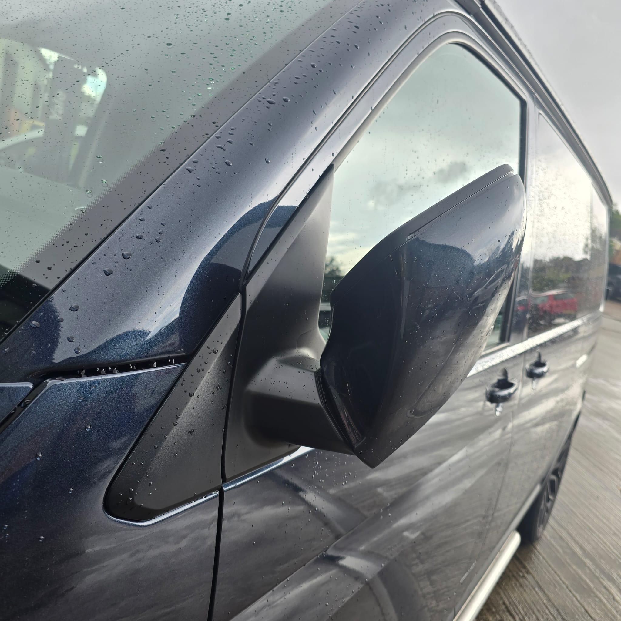 OEM Folding Mirrors Installed VW T6