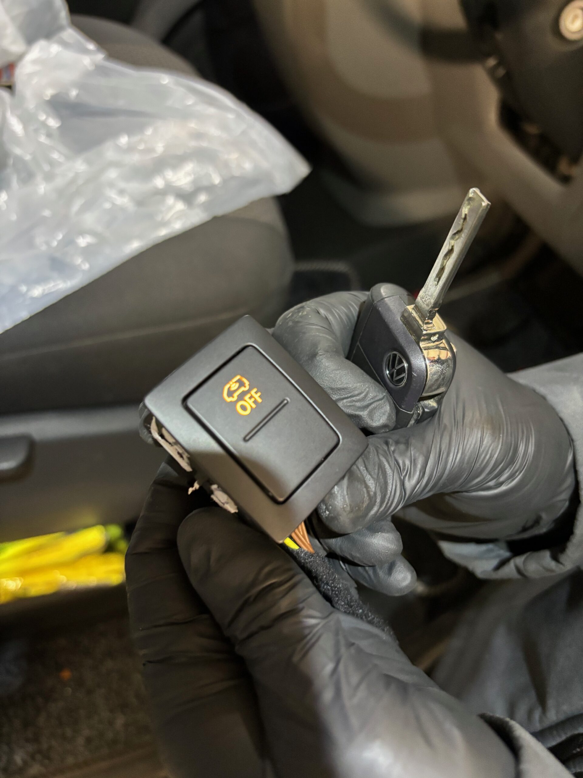 Retrofit of Deactivation Button for Motion Sensors on VW Transporter T6.1 near Redditch coventry and birmingham nuneaton