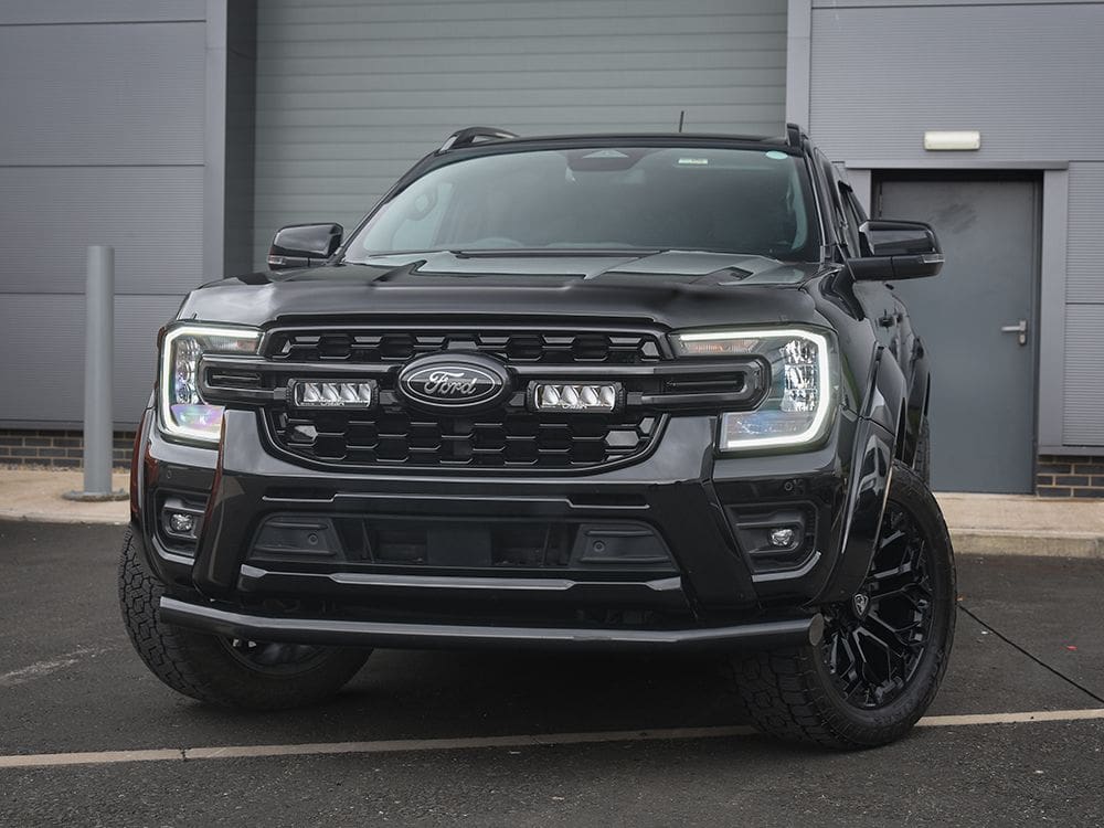 Lazer Lamps integration kit mounted within Ford Ranger front grille