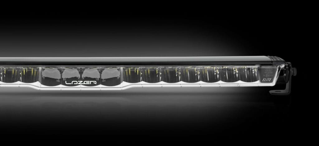 Lazer Glide curved LED light bar designed to follow vehicle lines