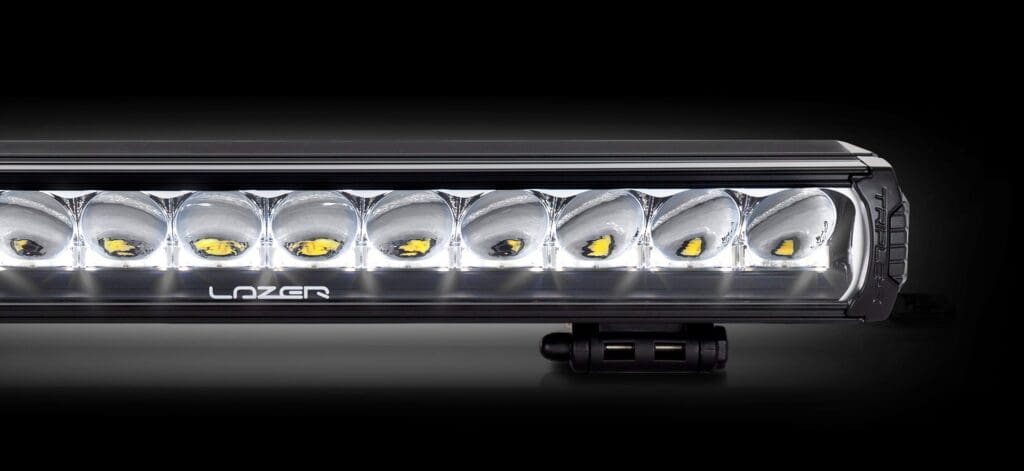 Lazer Triple-R LED driving light bar designed for long distance illumination