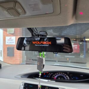 toyota-estima-wolfbox-mirror-install-reversing-camera-front-dashcam