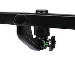 Detachable swan neck towbar with removable neck system