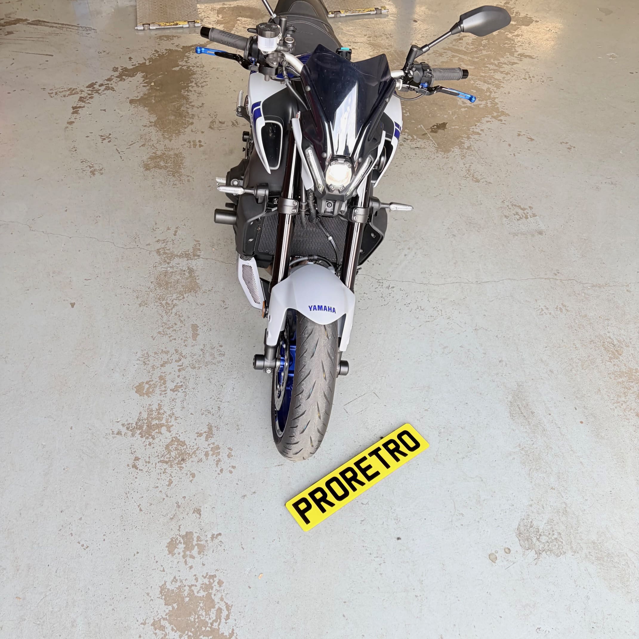 Yamaha security retrofit showing immobiliser wiring correction with driver tag setup